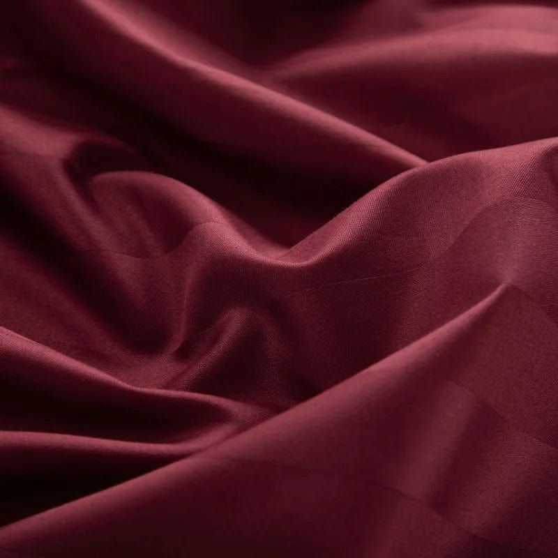 Velvino | Egyptian Cotton Duvet Cover Set – Luxurious Wine Elegance