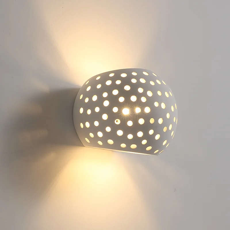 NeoBall | Gypsum Cylinder Wall Sconce Lamp