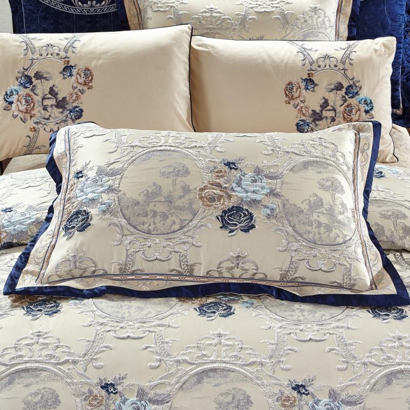 Orivana | Oriental Jacquard Luxury Bedding Set – 600 TC Elegance & Comfort