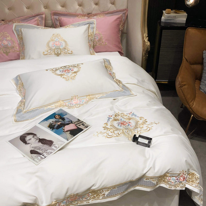 Majestique | Egyptian Cotton Duvet Cover Set – 1000 TC Royal Elegance