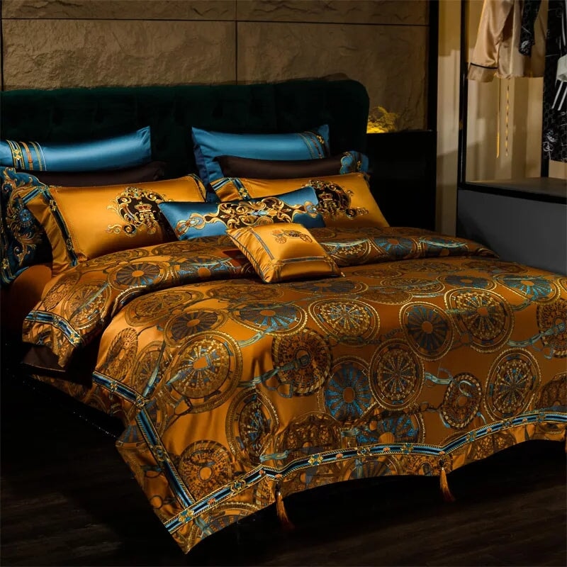 Marakesh | Egyptian Cotton Duvet Cover Set – 600 TC Bohemian Elegance