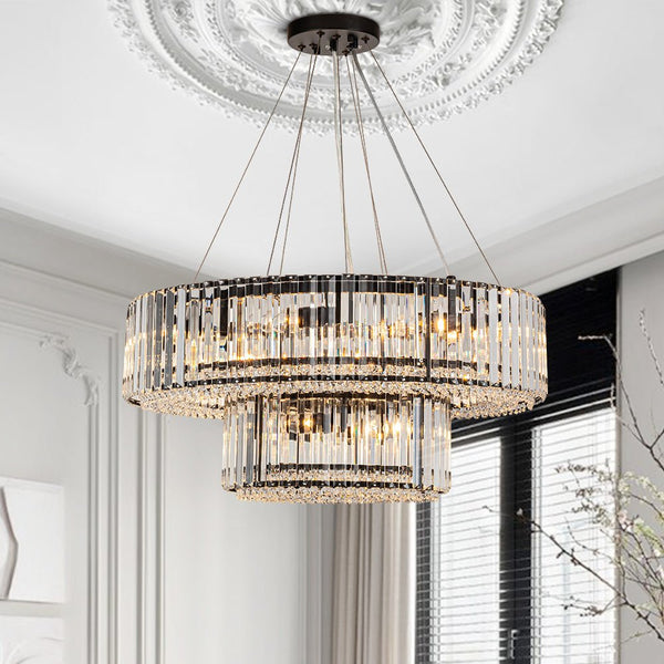 Chandelier Light 12-Light Modern Crystal Design with Chrome Finish 2