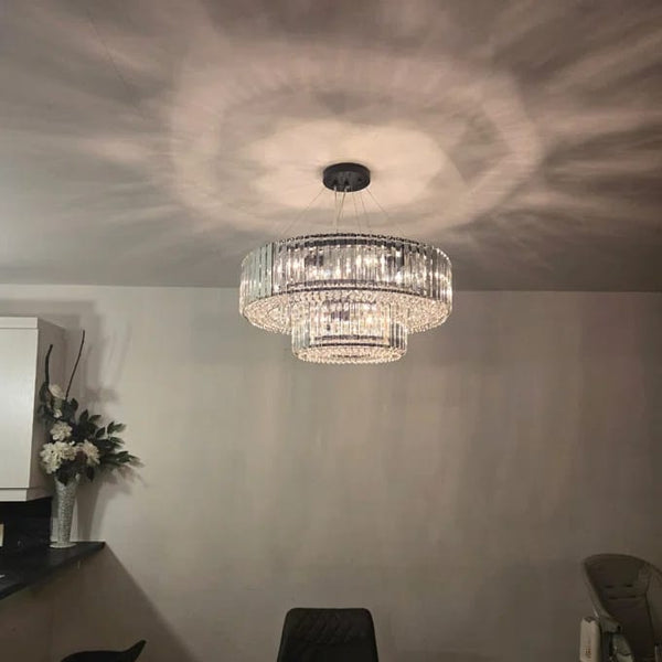 Chandelier Light 12-Light Modern Crystal Design with Chrome Finish 1