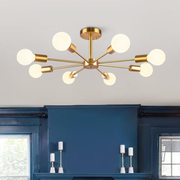 Flush Mount Ceiling Light Fixture with 8 Adjustable Arms for Modern Home Decor 2