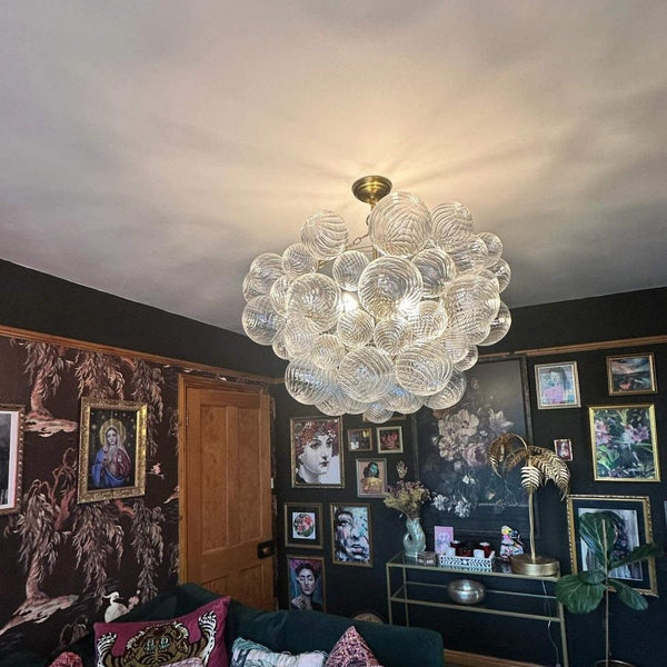 Chandelier Light Fixture | Modern Bubble Design for Dining Room or Living Space 5