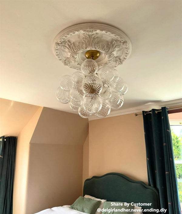 Chandelier Light Fixture | Modern Bubble Design for Dining Room or Living Space 1