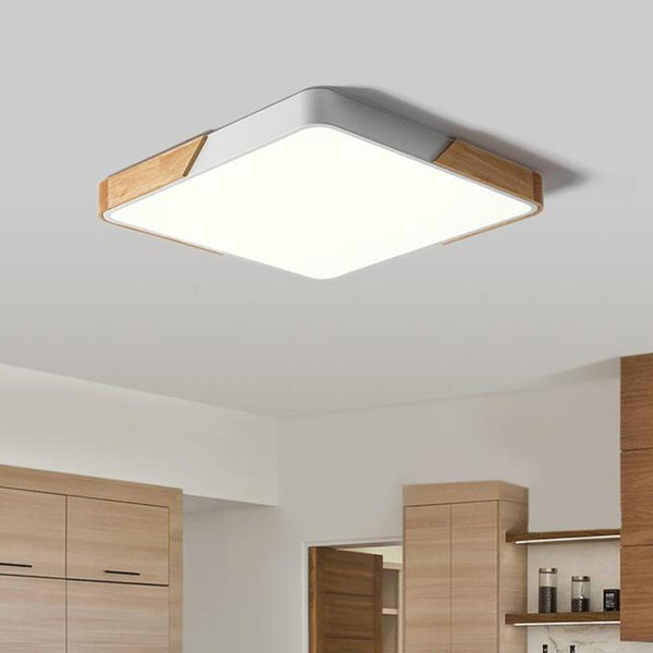 Flush Mount Ceiling Light Fixture with Integrated LED and Adjustable Color Temperature 2