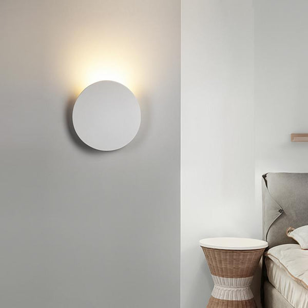 Wall Lamp Modern Round Sconce Light with Integrated LED for Bathroom and Living Room 2