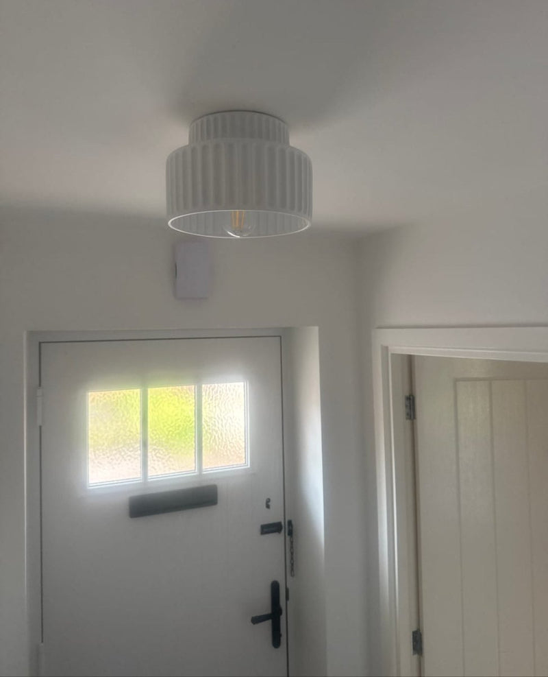 Ceiling Light Fixture | 2-Layer Flush Mount Design with Nordic Cream Style 3