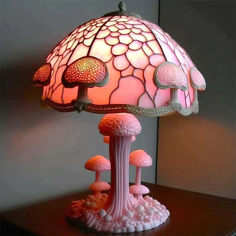 Variant image for Table Lamp With Stained Glass Design | Artistic Table Lamps For Living Room-6